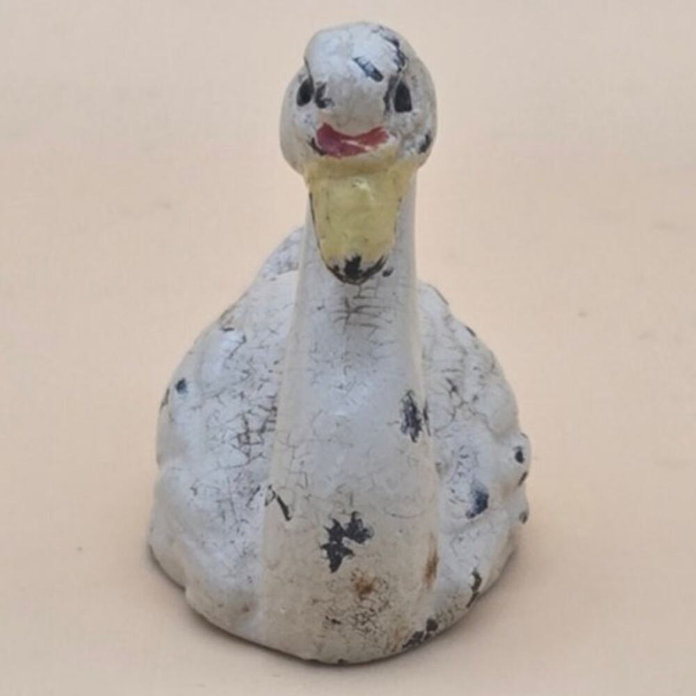 VTG Cast Iron Swan Cardholder/Paperweight Pre-Owned - Picture 2 of 6